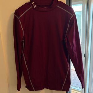 Under Armour Maroon Long-Sleeve Performance Thermal Shirt